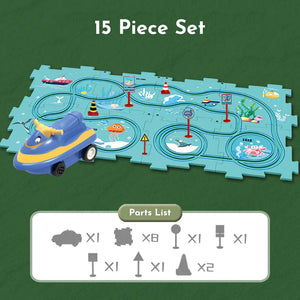 PuzzleRacer™ Kids Car Track Set