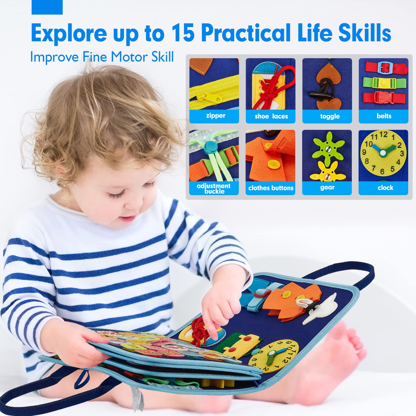 🌟Busy Board 7-in-1 Learning for Toddlers 🎁BUY 2 GET 10% OFF