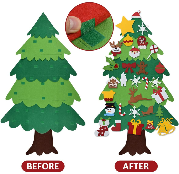 Felt Christmas Tree with LED Lights 🎁BUY 2 👉 10% OFF